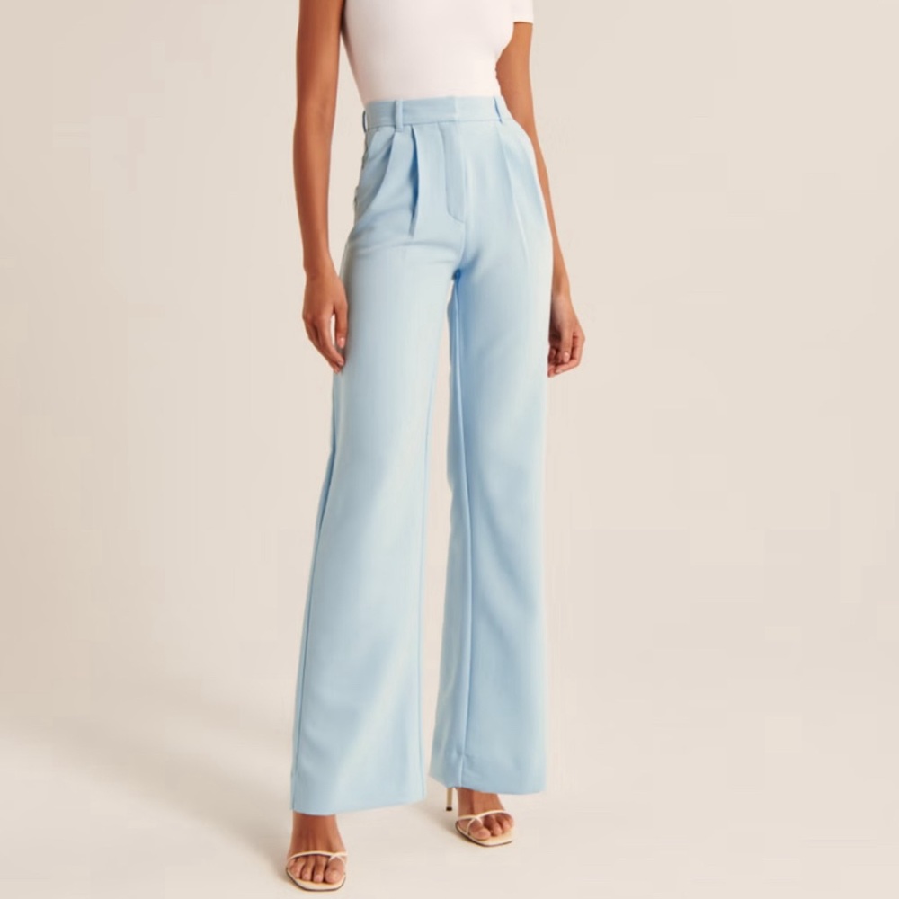 Abercrombie Blue Sloane Tailored Pant Trousers Small Size 27 / 4